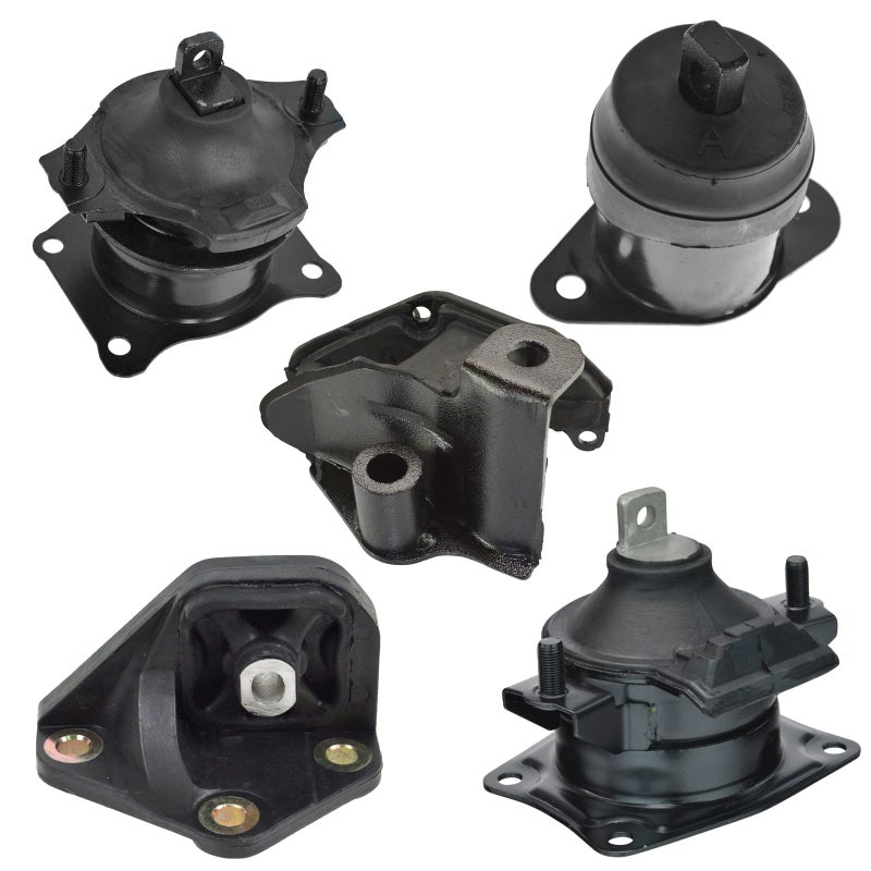 TRQ 5 Piece Engine  Transmission Mount Kit Compatible with 0307 Honda Accord 24L Auto
